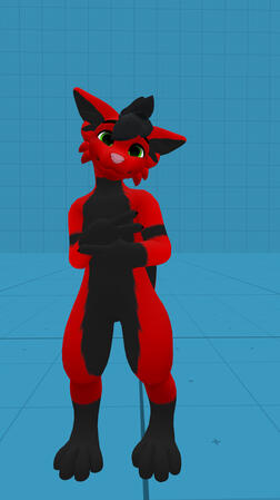 Mostly red Minicanine with black accents.
